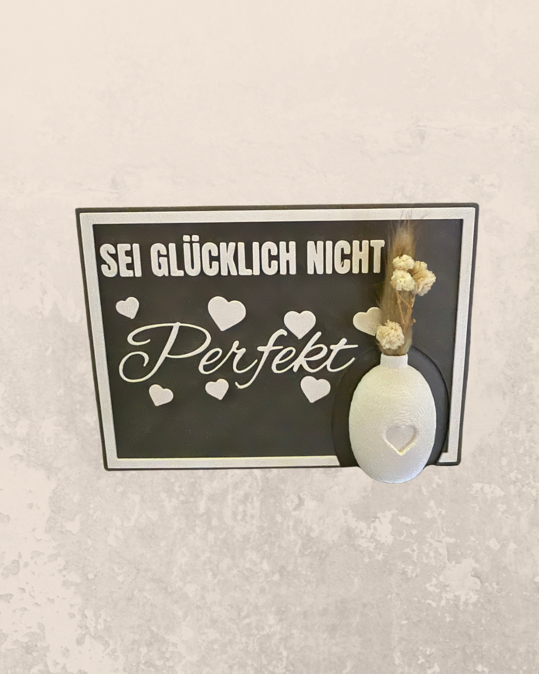 Sei glücklich nicht perfekt